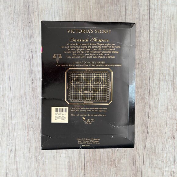 Victoria’s Secret Sensual Shapers Sheer to Waist Shaper Naked Neutral Medium Vtg - Picture 2 of 2